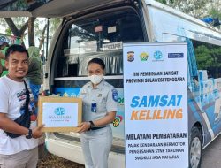Jasa Raharja Sukseskan Program Samsat Keliling Bapenda Pada Expo HUT Sultra di Baubau