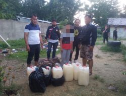 Polisi Amankan Ratusan Liter Miras Oplosan