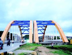 Pengerjaan Jembatan Pasar Baru Dilanjutkan