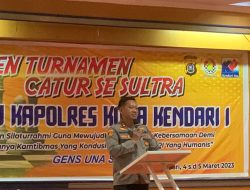 Wakapolresta Kendari Resmi Buka Lomba Catur se Sultra