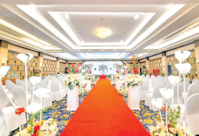 Salah satu konsep wedding yang ditawarkan di Plaza Inn Kendari. (Plaza Inn Kendari)