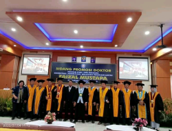 Wakil Rektor 1 ITBM Kolaka, Dr. Faizal Mustapa, S. Pi, M.M Selesaikan Studi Doktor Di UHO