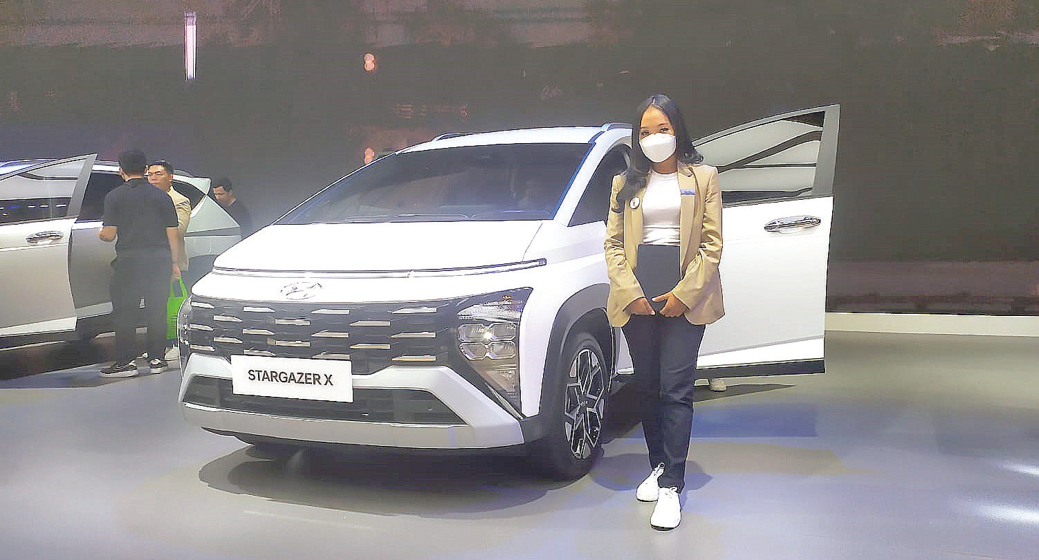 Hyundai Stargazer X di Pameran Otomotif GIIAS, Tangerang, Banten, kemarin (10/8).