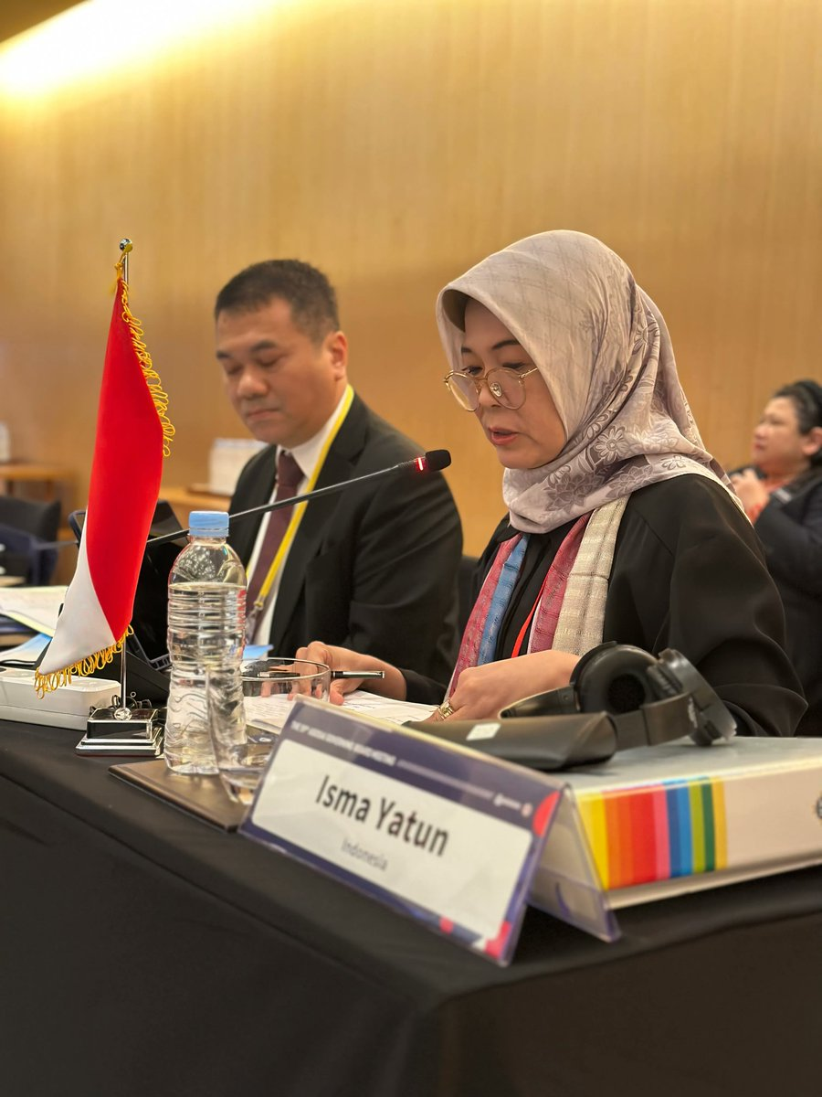 Ketua Badan Pemeriksa Keuangan Republik Indonesia (BPK RI), Isma Yatun saat menghadiri Konferensi Internasional Lembaga Pemeriksa sedunia.