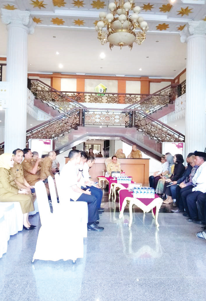 Kepala KBST Dr. Uniawati beserta jajaran, bertemu Penjabat (Pj) Gubernur Sultra, Andap Budhi Revianto di Kantor Gubernur Sultra.