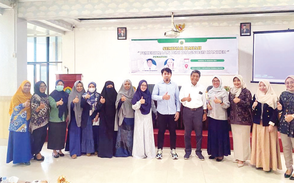 Foto bersama pemateri seminar, Dr.dr.I Made Christian Binekada, M.Repro,D.PB(k) (tengah pakai kemeja lengan panjang putih).