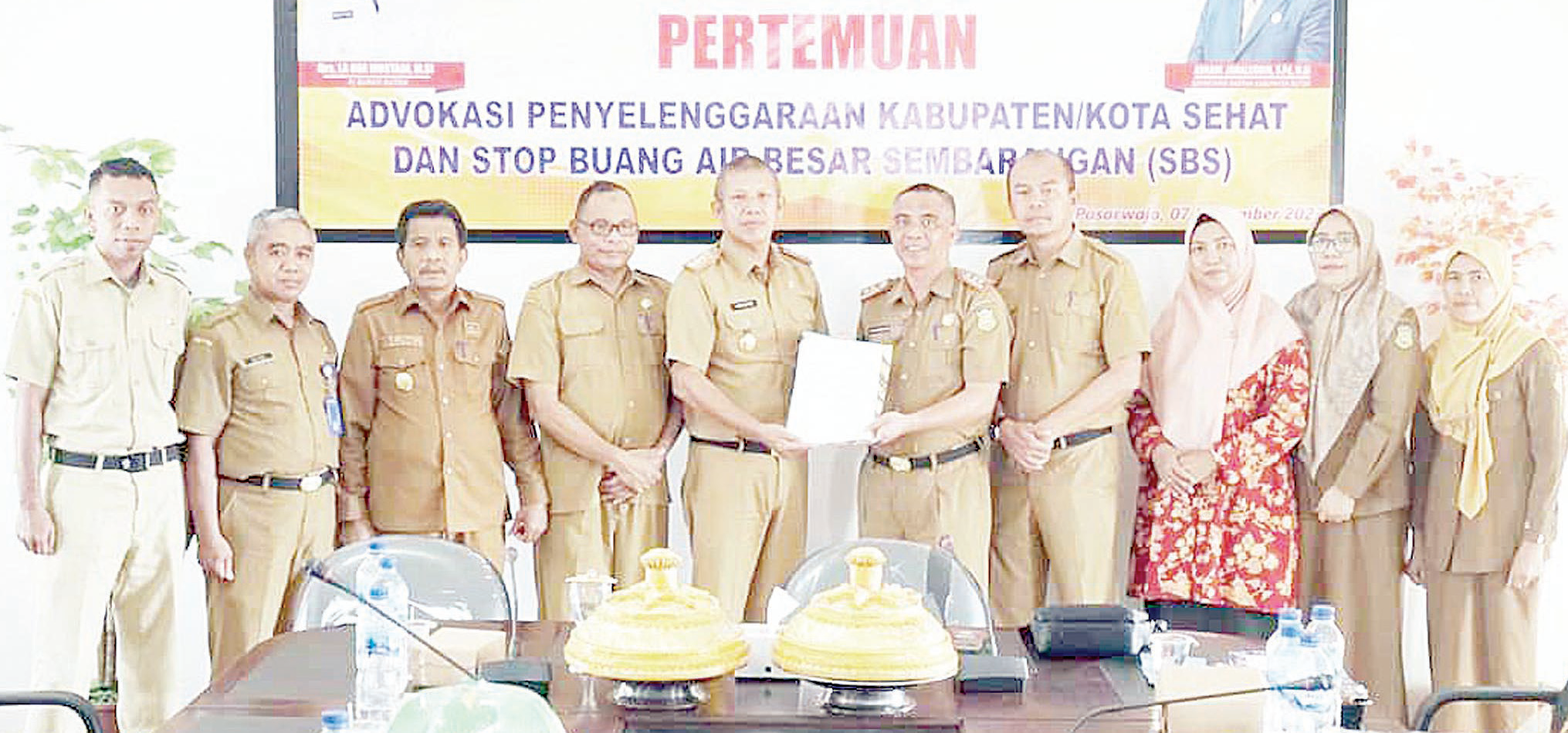 KABUPATEN SEHAT : Suasana pertemuan advokasi penyelenggaraan KKS dan gerakan stop buang air besar sembarangan yang digagas Pemkab Buton melalui Dinas Kesehatan. (DISKOMINFO KABUPATEN BUTON FOR KENDARI POS)