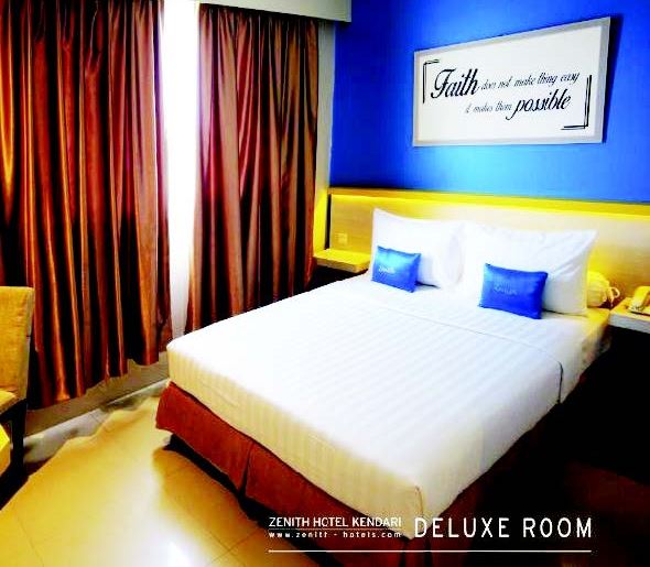Salah satu type room yang ditawarkan dengan harga inap terbaik di Hotel Zenith Kendari. (Hotel Zenith Kendari)