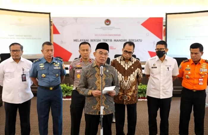 Menko PMK) Muhadjir Effendy menyatakan pemerintah telah siap menghadapi libur natal dan tahun baru (Nataru) 2023/2024. (Jawa Pos)