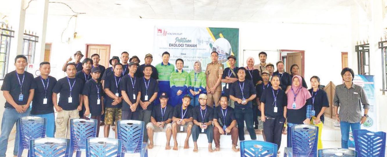 Manajemen PT Konutara Sejati bersama peserta PPM sempatkan foto bersama usai pelatihan.