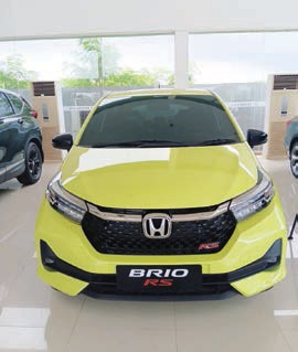 PT HCGP Kendari memberikan kemudahan bagi masyarakat Sultra untuk memiliki unit Honda Brio RS. Salah satunya uang muka hanya Rp 6 jutaan saja. (PT HCGP Kendari)
