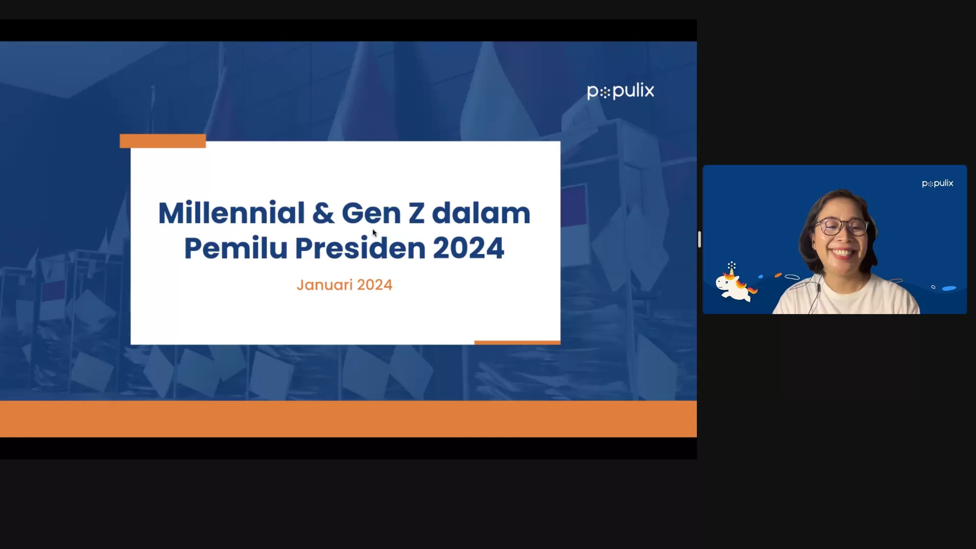 Jumpa pers daring Populix terkait karakteristik Gen Z dan Milenial di Pemilu 2024 (Jawa Pos)