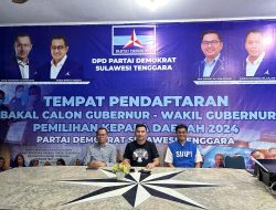 DPD Demokrat Sultra Bakal Tutup Pengambilan Formulir Penjaringan Cagub-Cawagub 4 April