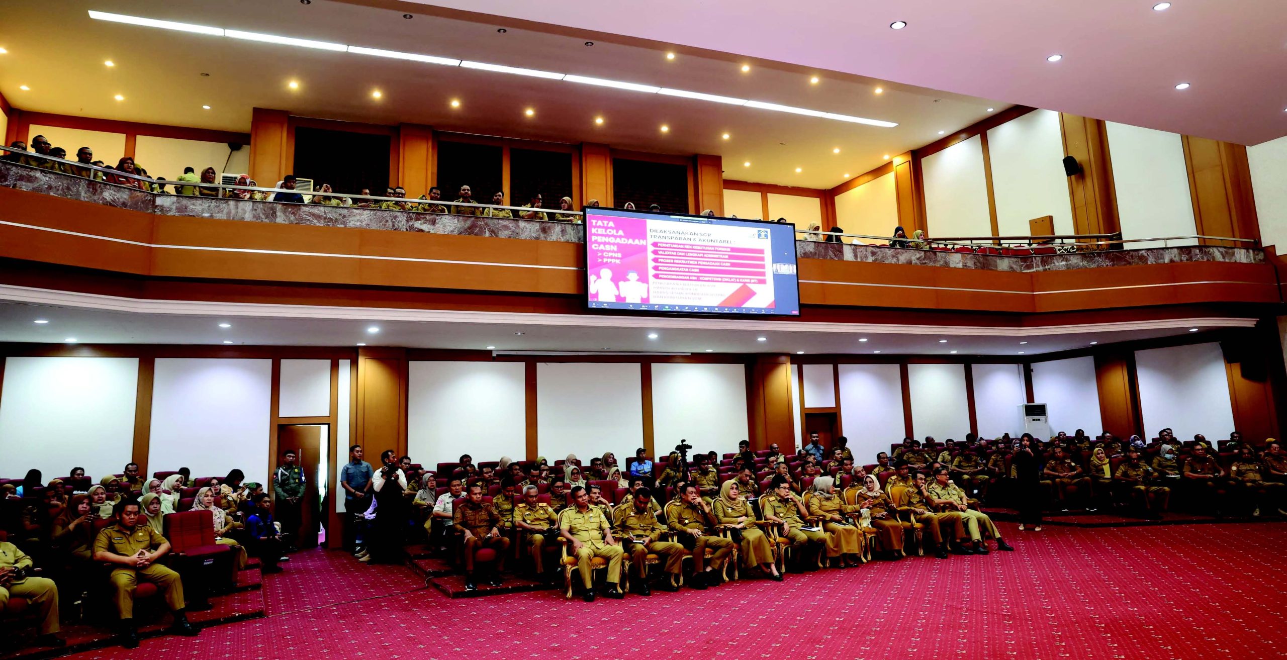 Suasana pelaksanaan launching aplikasi digital pembayaran zakat.