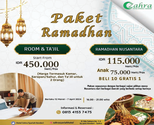Paket Ramadhan Nusantara Hotel Zahra Syariah Kendari.