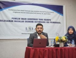 LSI Denny JA Rilis Hasil Survei Pilgub Sultra 2024, Nih Hasilnya!