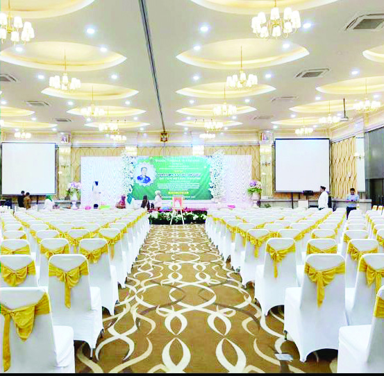 Suasana Ballroom Hotel Zahra Syariah Kendari. (DOK HOTEL ZAHRA SYARIAH KENDARI)