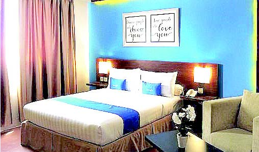 Junior Suite, salah satu tipe kamar yang ditawarkan di Hotel Zenith Kendari. (Hotel Zenith Kendari)
