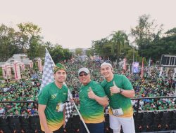 Lautan Manusia Menyemut di Kegiatan Sultra Run Bersama Ruksamin dan Raffi Ahmad