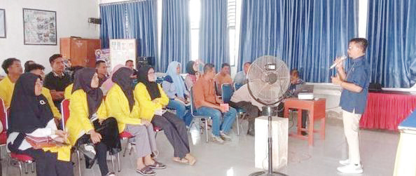 Mahasiswa saat mengikuti workshop UT Kendari.(DOK UT KENDARI)