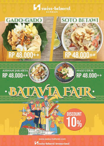 Flayer Batavia Fair Swiss-Belhotel Kendari.(SWISS-BELHOTEL KENDARI)