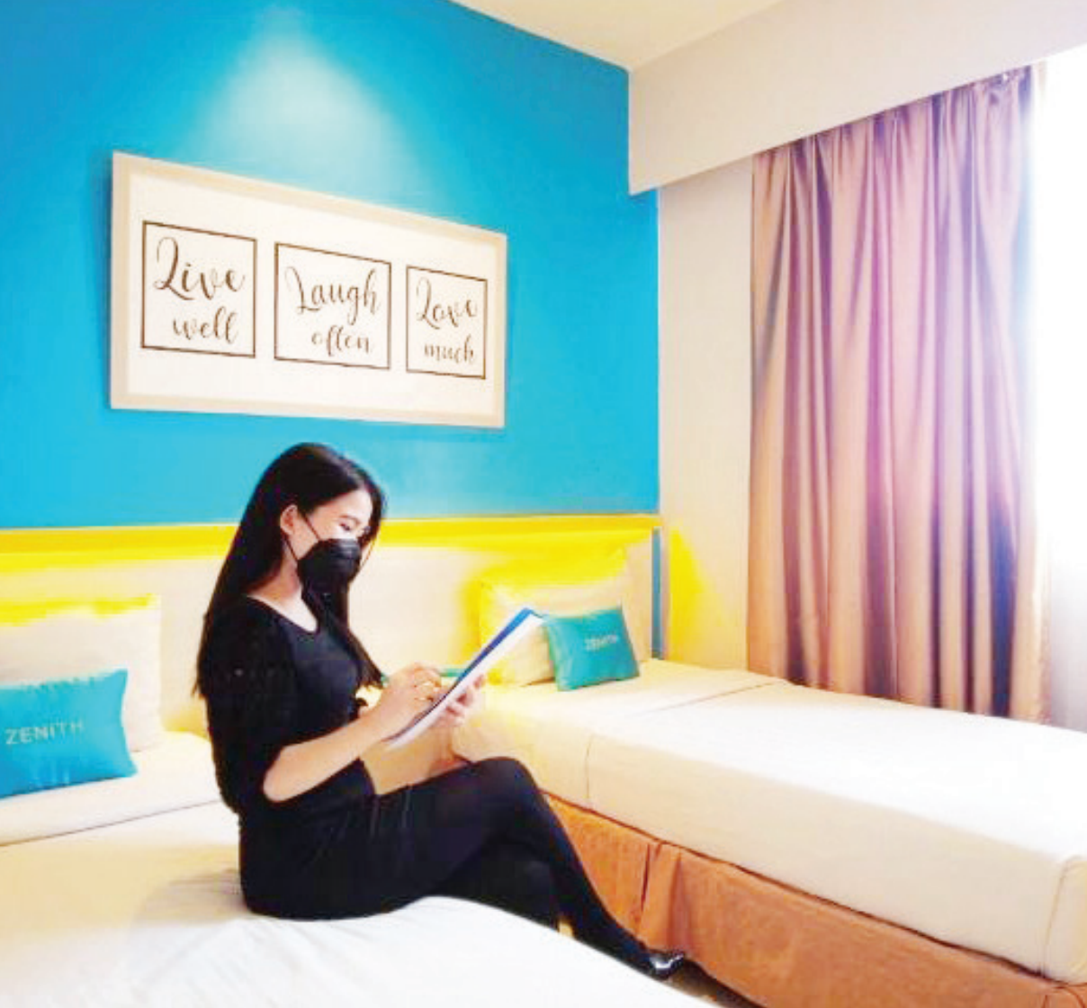 Salah satu type room Hotel Zenith Kendari yang bisa dinikmati pengunjung dengan harga terjangkau.(HOTEL ZENITH KENDARI)