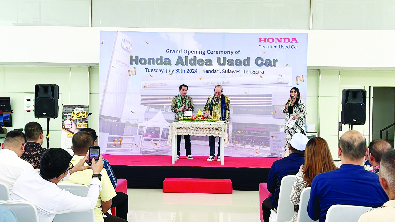 Suasana grand opening Honda Certified Used Car di PT HCGP Kendari. (PT HCGP KENDARI)