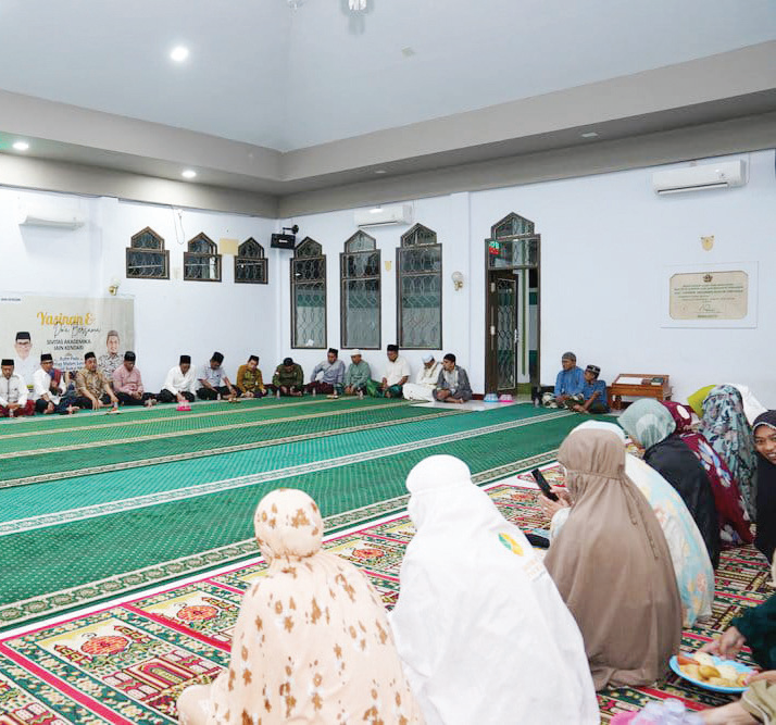 IAIN Kendari menyuburkan budaya spiritual bagi ASN dan mahasiswa dengan menggelar yasinan dan doa bersama setiap malam Jumat.(IST)