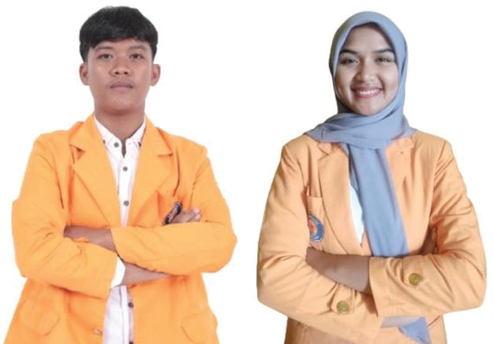 Mahasiswa Jurusan Budidaya Perairan FPIK UHO, Feri Renaldi (kiri) dan Nabila Sidratil (kanan) meraih juara 3 dalam Kompetisi Videografi Edukasi yang digelar di Universitas Negeri Gorontalo, baru-baru ini.(IST)