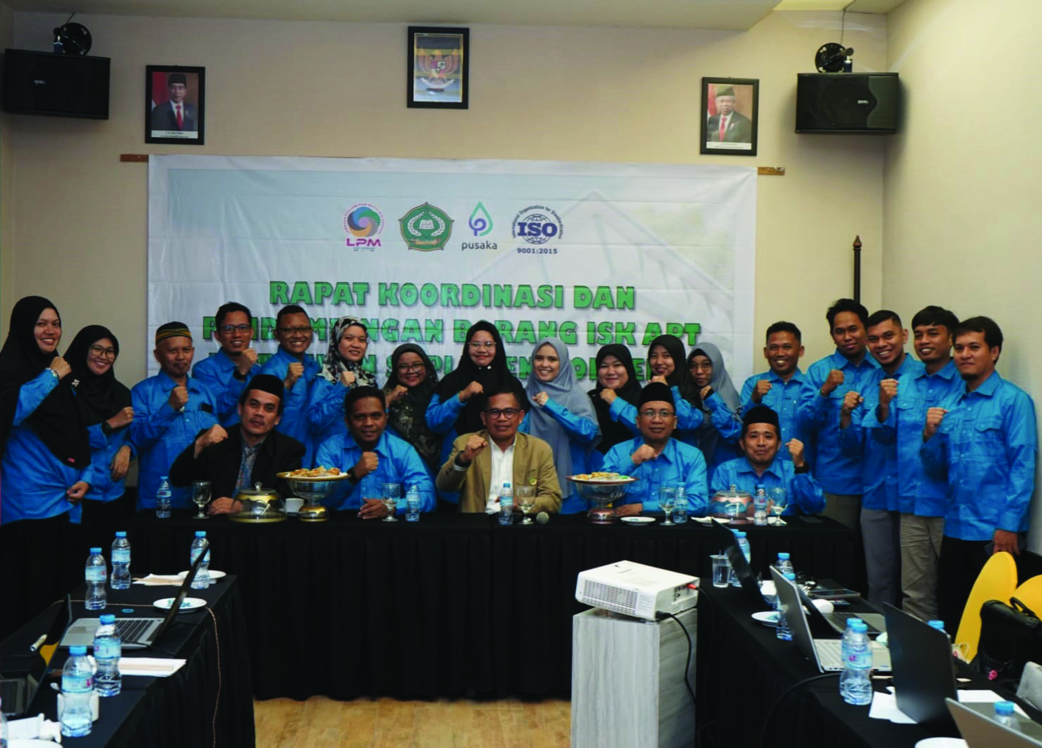 Foto bersama usai kegiatan beberapa waktu lalu.(Humas IAIN Kendari)