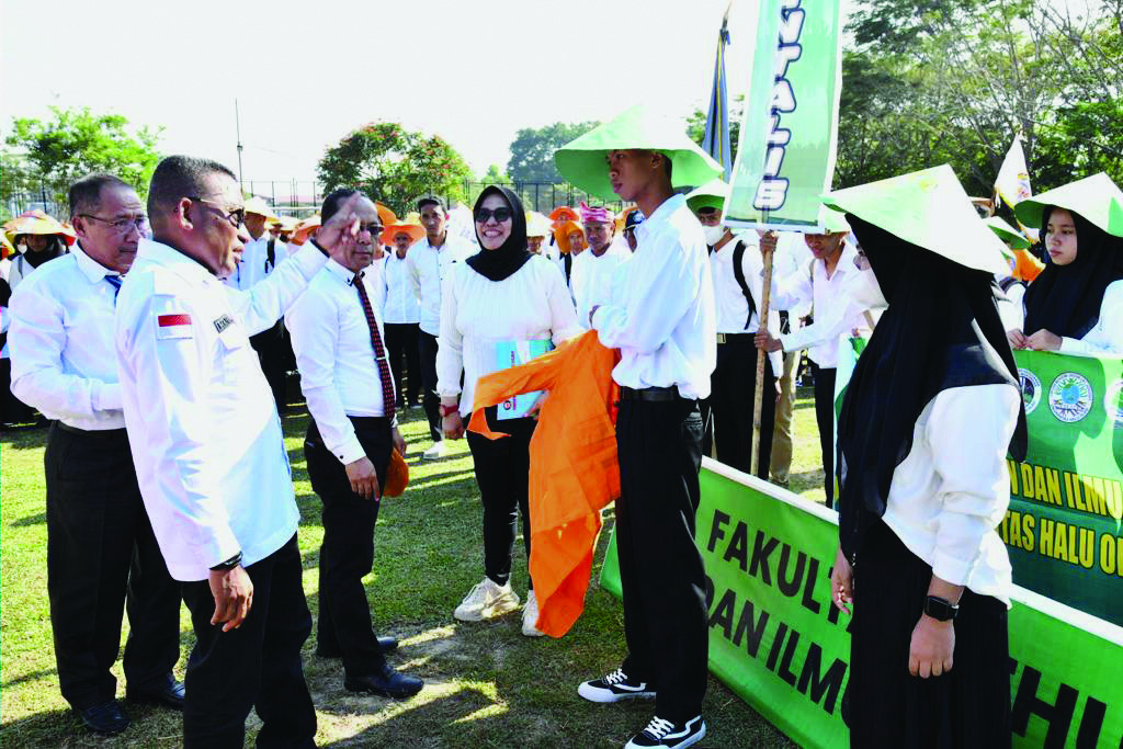 Suasana penyambutan Camaba tahun 2023 lalu. (DOK HUMAS UHO)