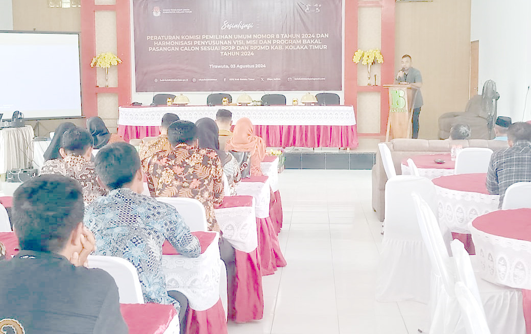 PERSIAPAN : Suasana pembukaan pemusatan pendidikan dan pelatihan personel Paskibraka Kabupaten Konawe Selatan di Balai Latihan Kerja Laeya, jelang 17 Agustus 2024(I NGURAH PANDI SANTOSA/ KENDARI POS)