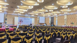 Salah satu ballroom Hotel Zahra Syariah Kendari.(Hotel Zahra Syariah Kendari)