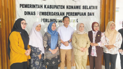 Konsultasi di Dinas Pemberdayaan Perempuan Konsel. (IST)