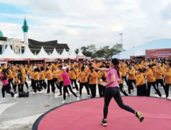 Jaga Kesehatan Jelang Pilkada, Gelar Senam Bersama