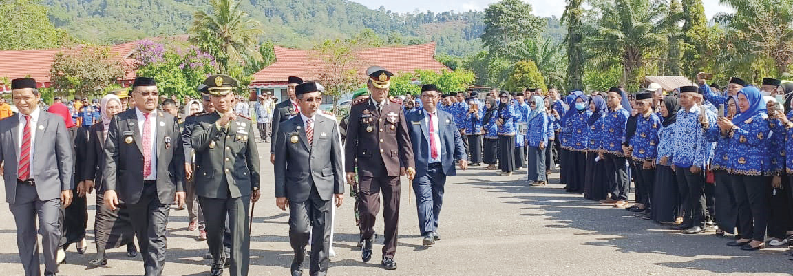 Pjs Bupati Konut La Ode Saifuddin bersama pejabat Forkopimda. (IST)