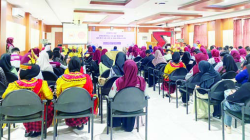 Suasana kegiatan Gebyar Statistika IV di Aula FMIPA UHO. (EWIN ENDANG SAHPUTRI/KENDARI POS)