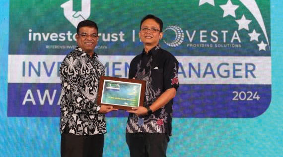 Barkah Supriadi, Investment & Research Division Head BRI-MI, hadir mewakili BRI-MI untuk menerima penghargaan di ajang Investment Manager Awards 2024. (Dok. BRIMI)