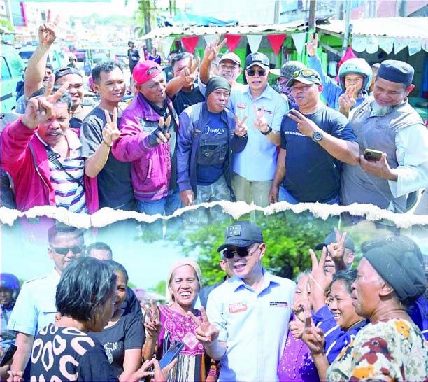 Calon Gubernur, Andi Sumangerukka/ ASR (pakai kacamata riben) saat blusukan di Tempat Pelelangan Ikan (TPI) Sodoha, Kota Kendari, Jumat (4/10/2024) (IST)