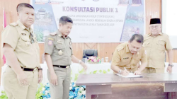 SELAMATKAN SDA : Suasana forum konsultasi publik I dalam penyusunan kajian lingkungan hidup strategis RPJMD periode 2025-2029 yang dibuka Sekab Butur, Muh. Hardhy Muslim. (DINAS KOMINFO KABUPATEN BUTON UTARA FOR KENDARI POS)