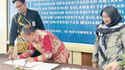 Suasana penandatanganan MoU antara Unsultra dan BPK Sultra