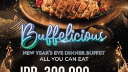 Pamflet Buffelicious, New Year’s Eve Dinner Buffet