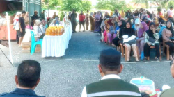 Suasana kegiatan program gerakan pangan murah (GPM). Ist