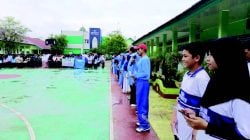 Suasana pembukaan Porseni MTsN 1 Kendari.